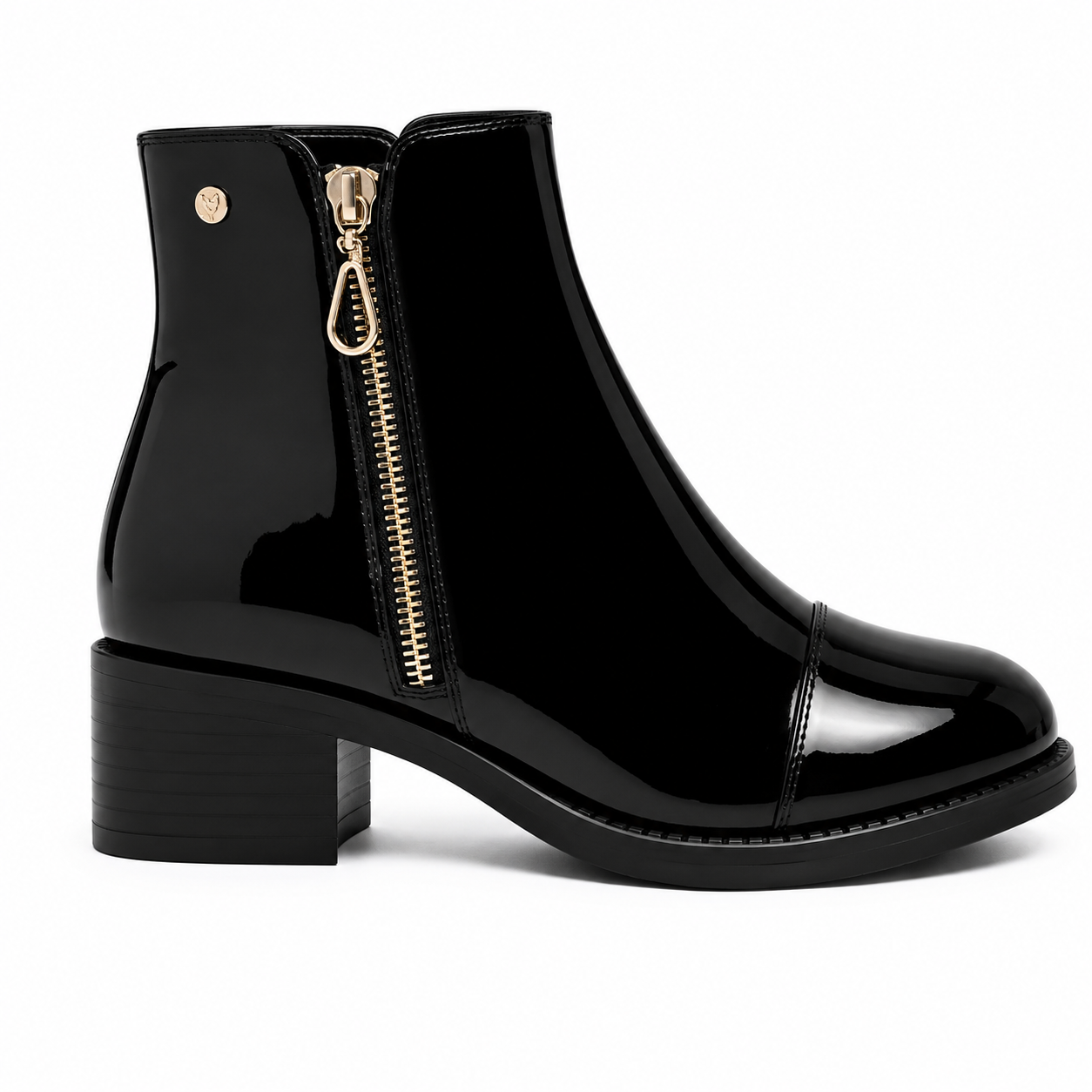 Noira Gloss Zip Boot - 36