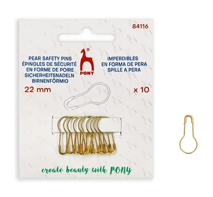 Pony Maskemarkoerer Metal Paereformet farve guld