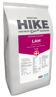Hike Lam 12 kg tørfoder hundefoder til normal aktivitets hunde. Med Lam