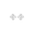 SOPHIA'S BLOOM earrings in silver with white topaz.