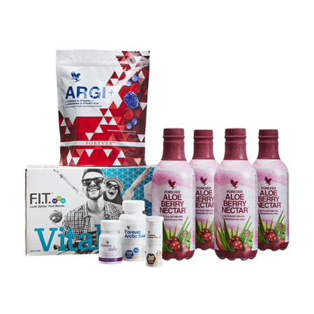 Vital5 med Forever Aloe Berry Nectar - kosttilskudspakke