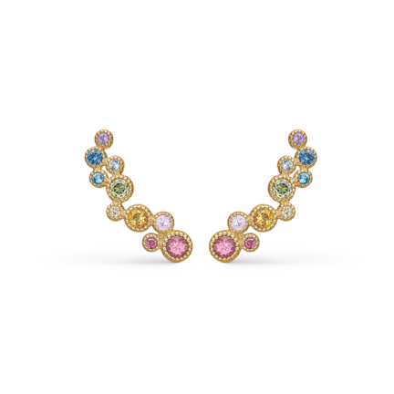 LUXURY RAINBOW earrings in 14 karat gold | Danish design by Mads Z