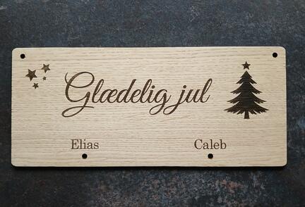 Julesokke holder med navn