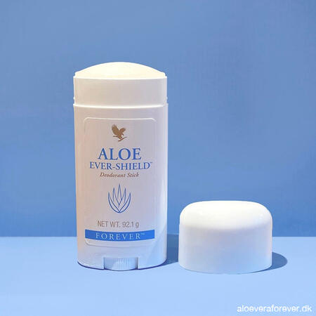 Aloe Ever-Shield Deo Aloevera deodorant med låget ved siden af