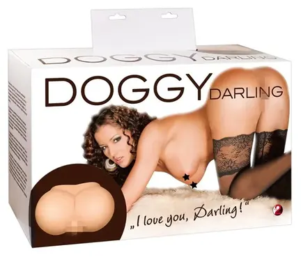 Doggy Darling realistisk bagdel med stram vagina i hudlignende Nature Skin TPE.