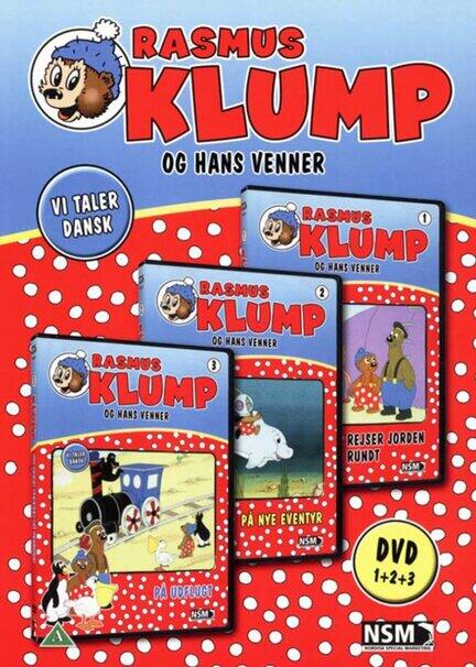 RASMUS KLUMP, Rejser Jorden Rundt, På nye Eventyr, På Udflugt, DVD
