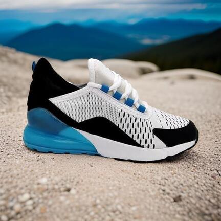 azur blå sneakers
