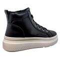 Sorte ankel sneakers hvid sål