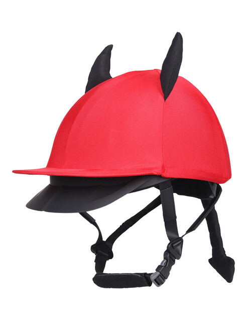 Billede af Halloween hjelmovertræk til ridehjelm - Djævel