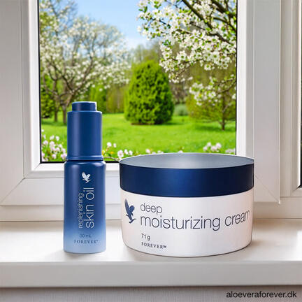 replenishing skin oil og deep moisturizing cream fra Forever Living
