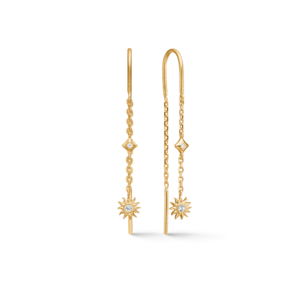 Solara Sun earrings in gold-plated silver - studio.z