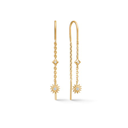 Solara Sun øreringe i forgyldt sølv - studio.z