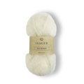 isager silk mohair farve e0 garn hvid