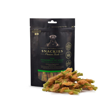 Snackies kyllingebryst med spinat - 170g