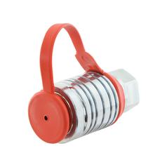Hydraulik 1/2" lynkobling - Støvhætte - Rød