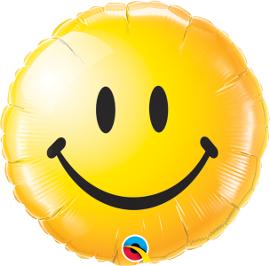 Smiley helium ballon