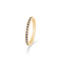 POETRY ring in 14 karat gold with sapphire | Danish design by Mads Z