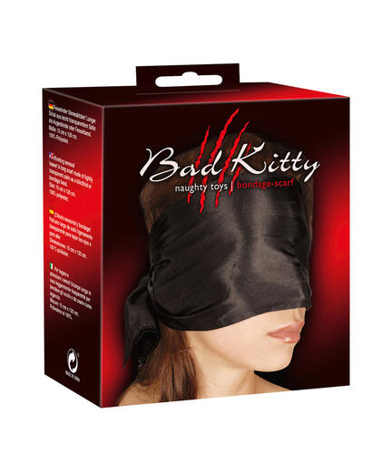 Bad Kitty Naughty Toys Bondage Scarf – blødt og fleksibelt tørklæde til blid bondage, blindfold og erotisk leg i sensuelt design.