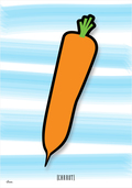 Carrot gulerod vegetabel colour Poster plakat ©Birger www.artprintandmore.dk