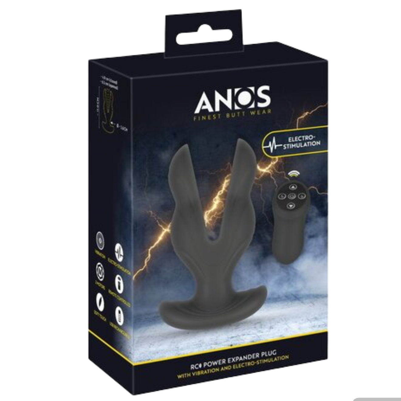 Anos RC Power Expander Butt Plug With Vibration