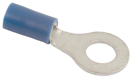 Ring terminal 6.2 mm eye - 20 pcs. - Blue