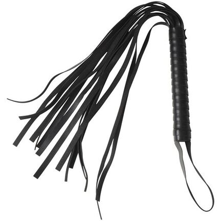 Let Flogger 42 cm – sort flogger med bløde remme til let spanking og sanseleg.