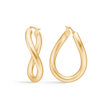 SILVIA earrings in 8 karat gold | Danish design by Mads Z