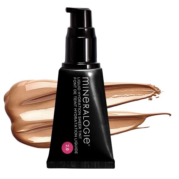 Mineralogie, Liquid Hydration 2.0, Fv. Brown Sugar - Makeup, Mineralmakeup, Mineraler, God dækkevne, Flydende Foundation, CC Creme, BB Creme