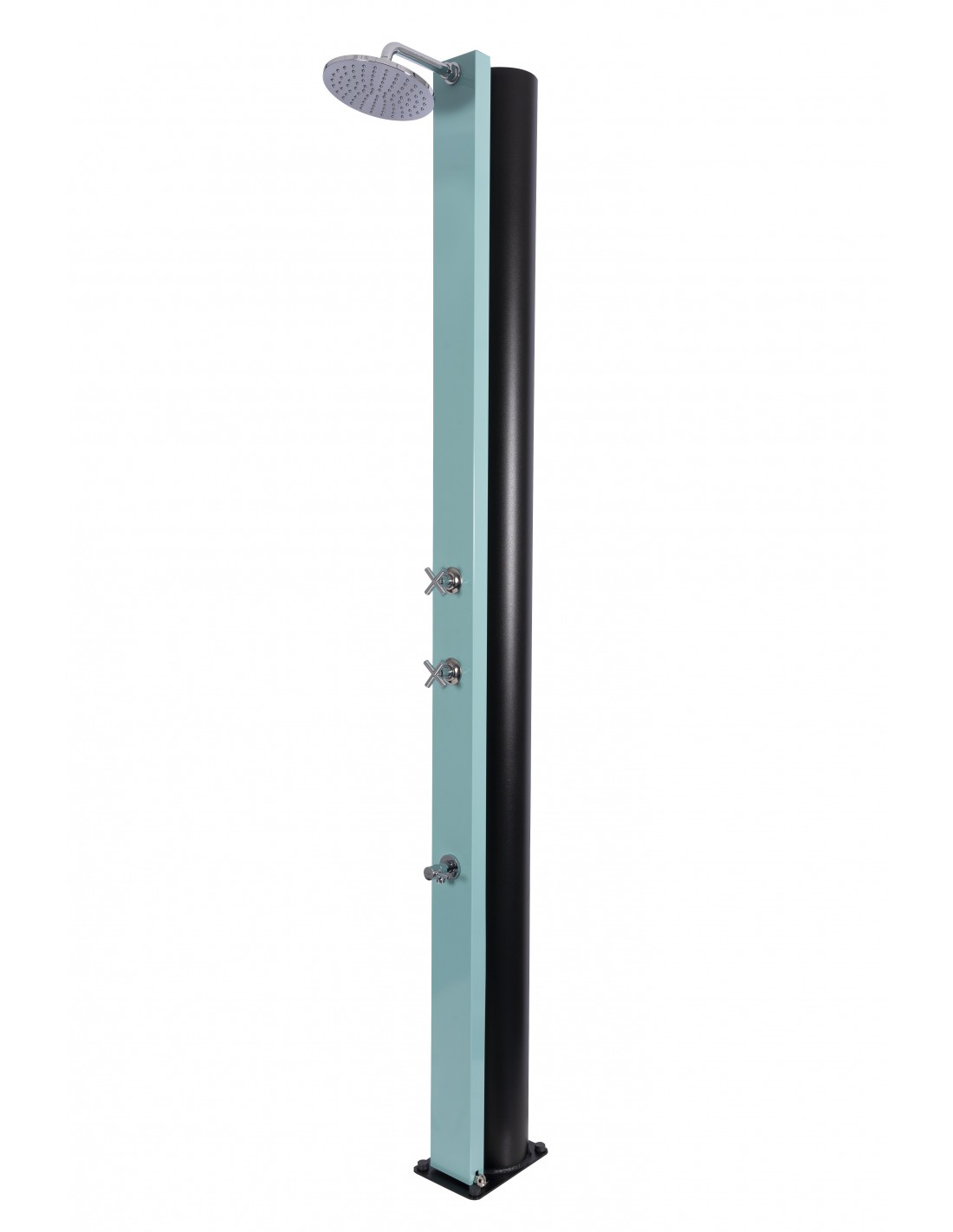 CRM CROSS - Solardusche 40 Liter - Aqua, Mit Fußdusche