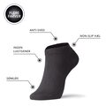 IQ Sox Bambus Footies. Sorte, 7 par