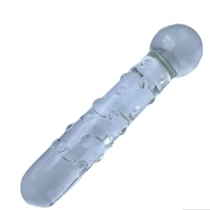 Glasdildo 21 cm – Ø3 cm – elegant, glat og temperaturfølsom dildo i hærdet glas