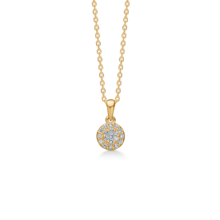 ELEANOR PETITE pendant in 14 karat gold | Danish design by Mads Z