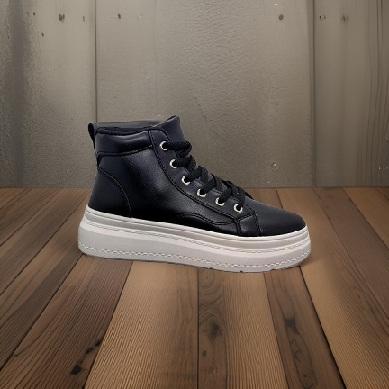 Sorte ankelsneakers