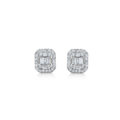 ELIZABETH diamond earrings in 14 karat white gold | Danish design by Mads Z