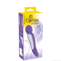 Sweet Smile Purple Massage Wand – genopladelig silikone vibrator med to motorer og 10 vibrationsmønstre