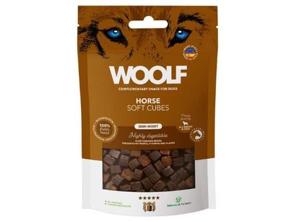 Woolf Soft cubes horse - 100g