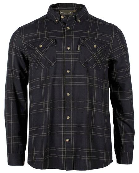 Pinewood Finnveden Forest Flannel Skjorte Herre | Navy