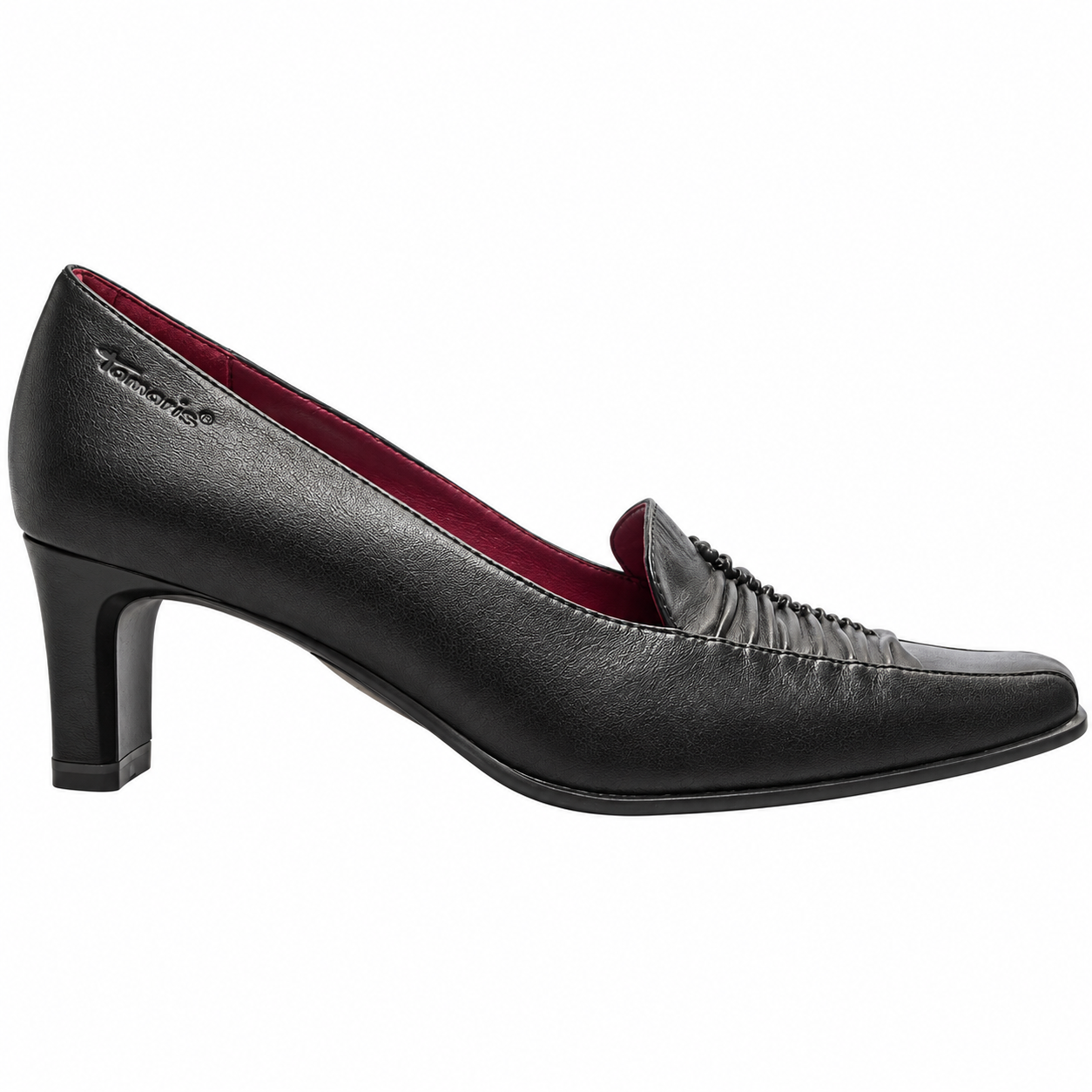 Tamaris Pumps Med Mokkasinsyning  Sort - 37
