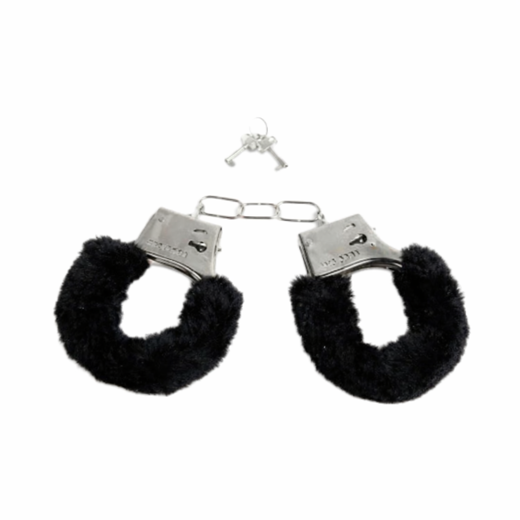 Håndjern Med Sort Plys