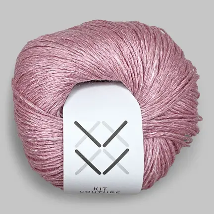 Silk linen garn fra Kit Couture i farven lyserød