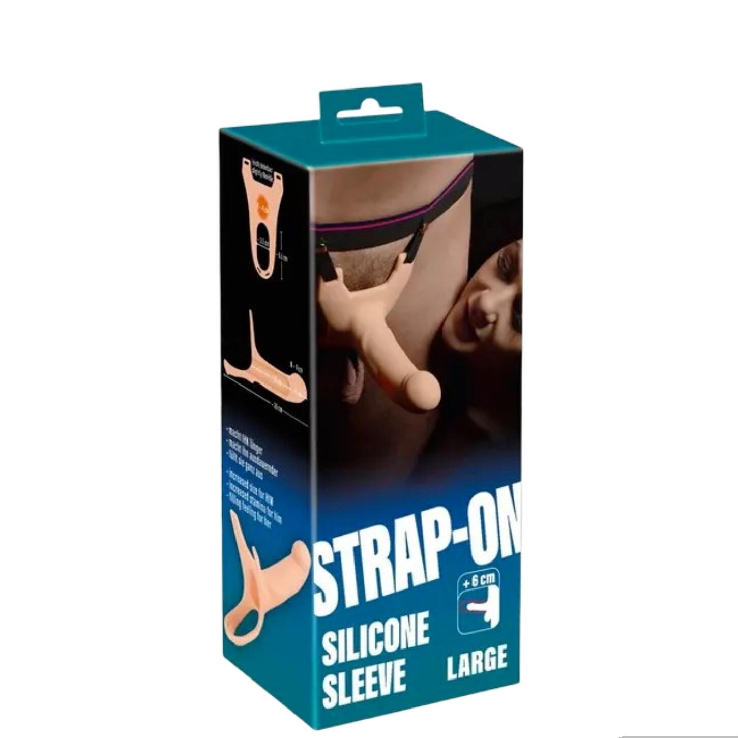 Strap-On Silicone Sleeve Large