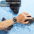 LUNAR X3 Smartwatch i sølv med touchskærm, pulsmåler og aktivitetstracker.