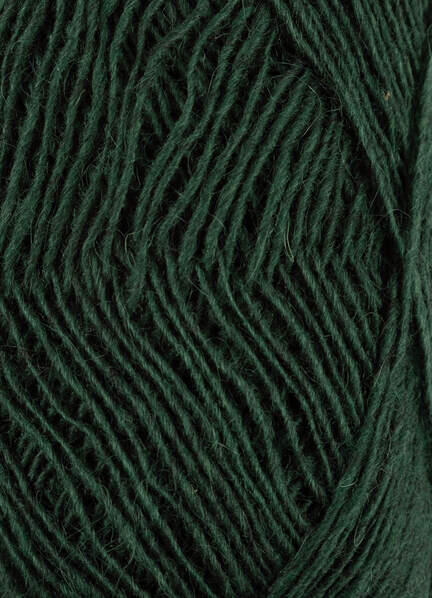 Close up af garnet fjallalopi fra istex i farven green energy