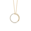 Diamond Duet pendant in 14-carat gold