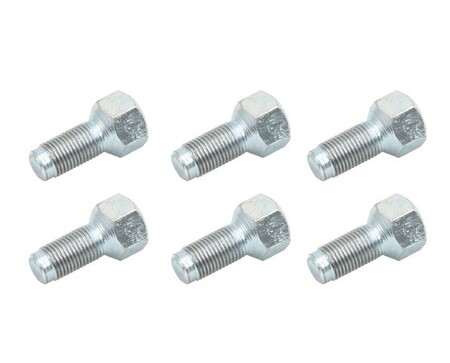 Radschraube für das Vorderrad - 6 Stk. Gewinde: 1/2" UNF Passend für: MF65, MF135, MF165, MF175, MF178 Passend für: MF230, MF240, MF250, MF265, MF275, MF285, MF290 Passend für: MF550, MF565, MF575, MF590 Passend für: MF670, MF675, MF690 OEM Ref. Allis Cha
