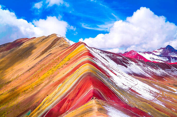 Rainbow Mountain Regnbuebjerget Puno Pascuali