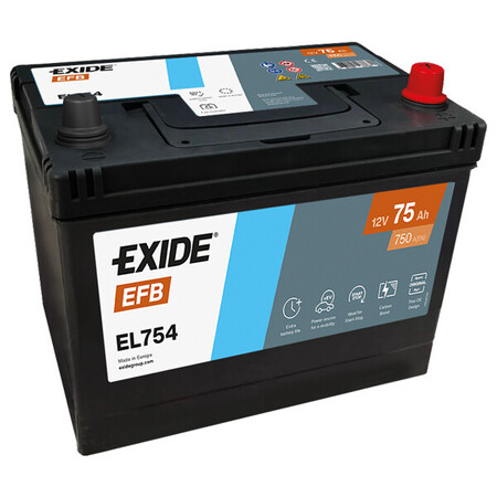 Exide Dual EFB 75Ah batteri