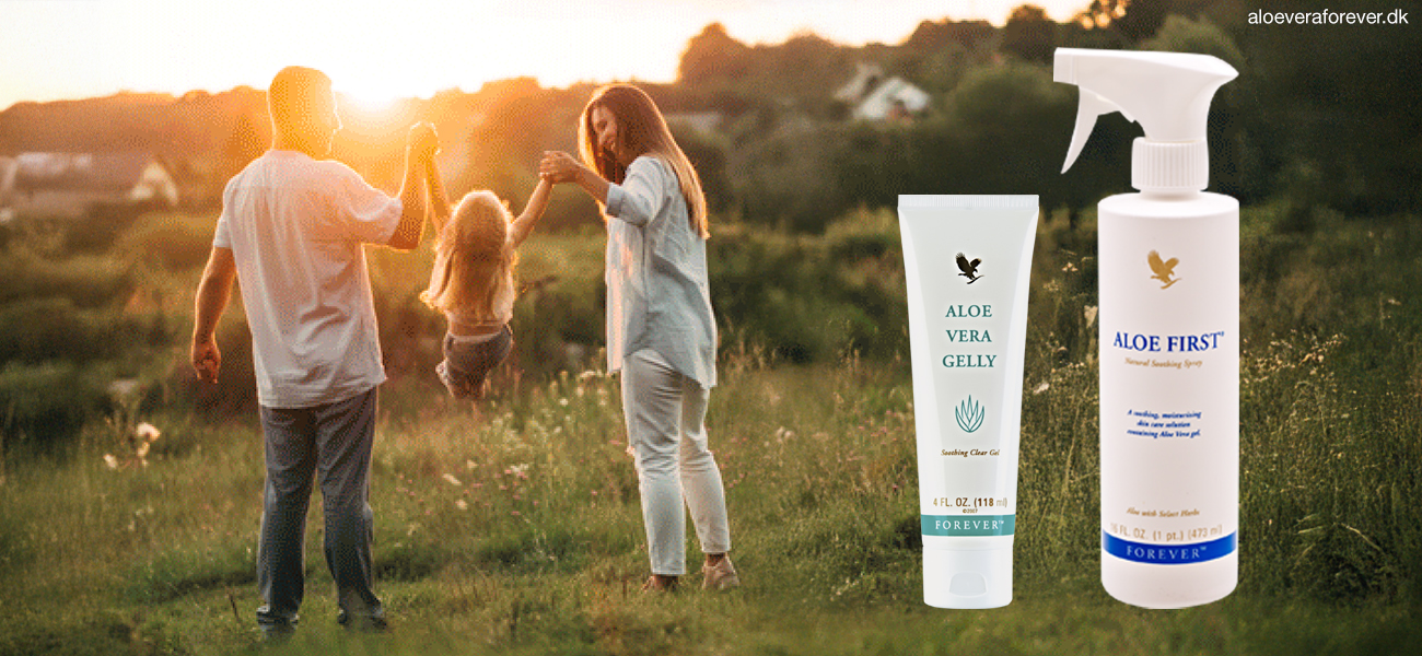 Aloe Vera Gelly og Aloe First mod myg, insektbid og brændenælder