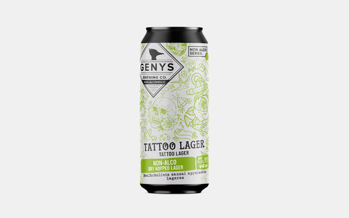 Non Alco Tattoo Lager - Alkoholfri Pilsner Ale fra Genys Non Alco Tattoo Lager - Alkoholfri Pilsner Ale fra Genys