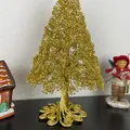 metal guld juletræ